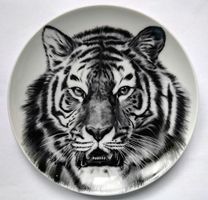 Dobrush dekorativer Porzellanteller `Tiger` 16cm